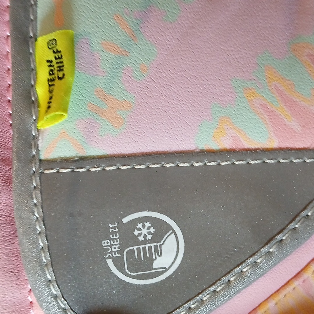 Pink and Green Winter Boots - Picture 2 of 3